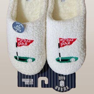 New Ember & Oak Golf Flag Slippers Memory Foam Best Dad By Par XL 13